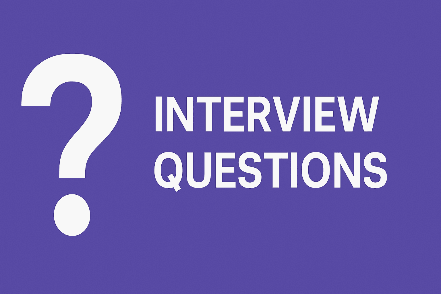 Interview questions #1 